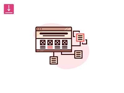 Design Skill Icons: Information Architecture cv design designer flat ia icon information architecture line resume skill solid