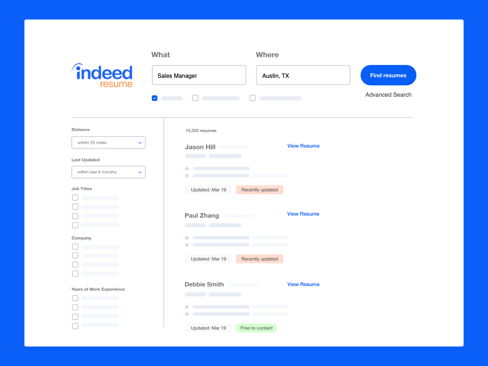 Indeed Candidate Filter Prototype