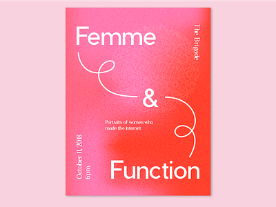 Femme & Function female gradients poster