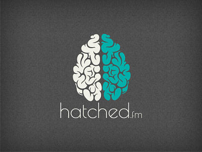 Hatched.fm - Logo A brain creative egg hatch hatched logo