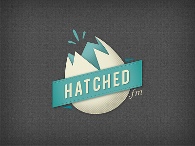 Hatched.fm - Logo B egg hatch hatched logo