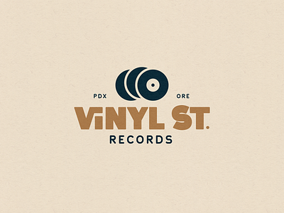 Vinyl St. Records — Brand Concept brand brand identity branding custom type design graphic design hand lettering logo logotype portland record record shop typography vintage vintage logo vinyl vinyl record