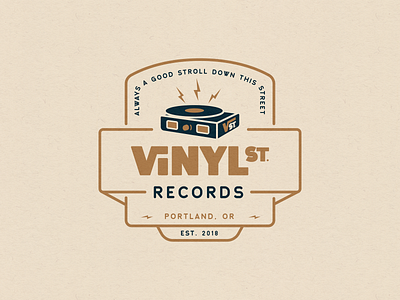 Vinyl St. Records — T-shirt Design