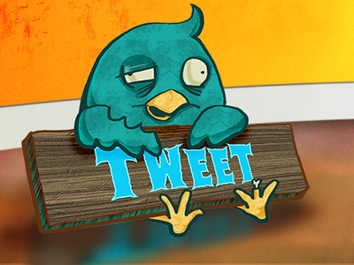 Zombie Bird app bird character design game illustration ios iphone twitter zombie