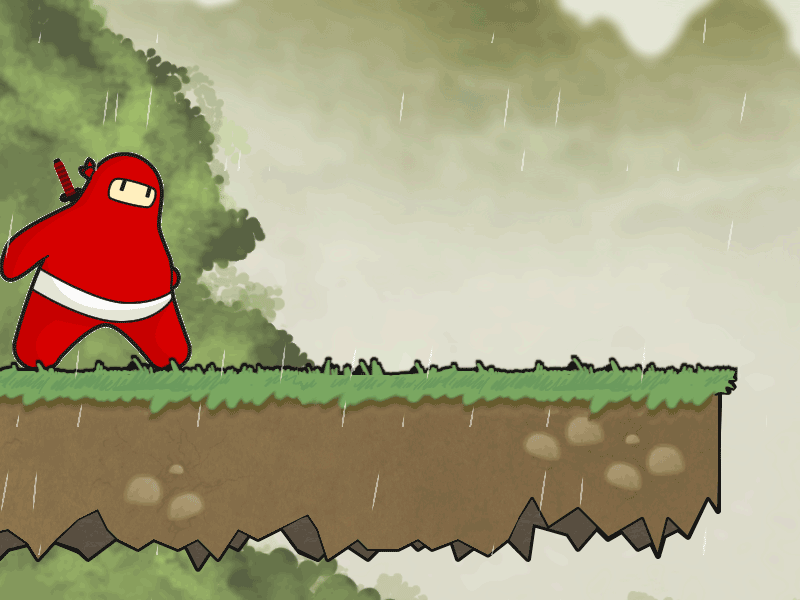 Rai'nin Mockup animated app character design game gif ios ninja