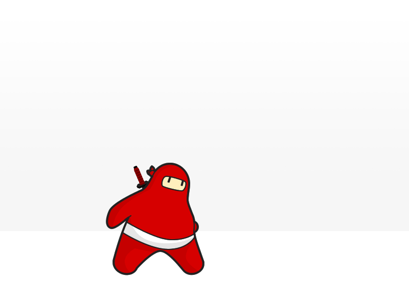 Rai'nin - Anim Cycle ninja gif animated game ios app character design rainin