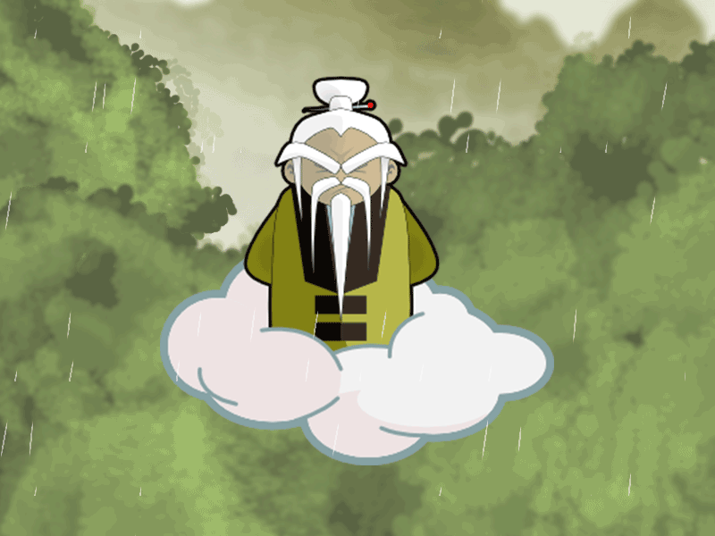 Get going again! animated app character design game gif ios ninja rainin