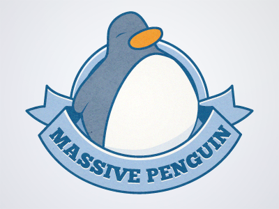 Massive Penguin logo - variation illustration logo penguin