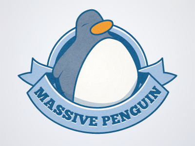 Massive Penguin logo - final(?) illustration logo penguin