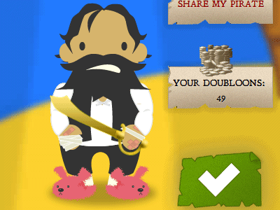 Doubloon Dash Pirate Builder facebook game penguin pirate