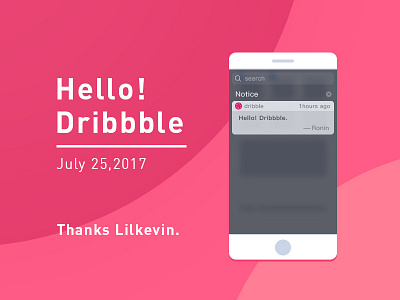 Hello Dribbble