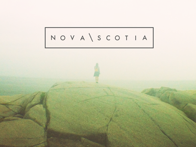 Camper Guide - Nova Scotia Provincial Camping Parks branding logo photography typography web design website