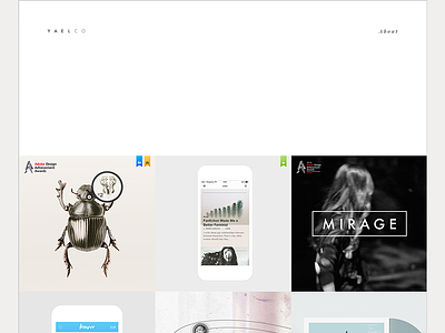 Portfolio clean designer flat layout minimal portfolio responsive ui ux web website