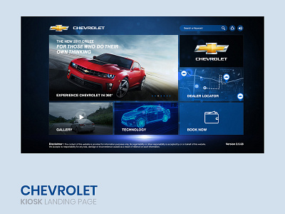 Kiosk Landing Page - Chevrolet