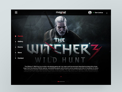 Game Portal - UI app branding dark design flat game app ipad logo minimal app ui uidesign