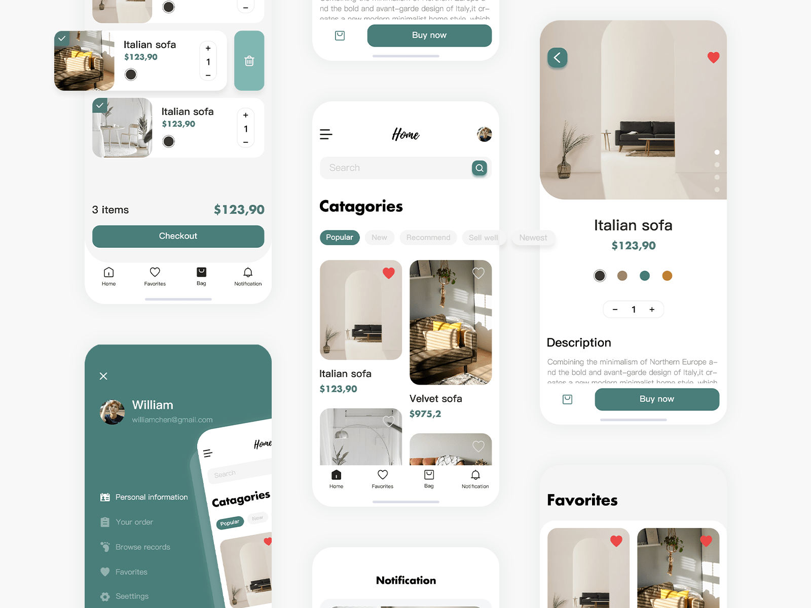 home app by Xiangjun Wang on Dribbble