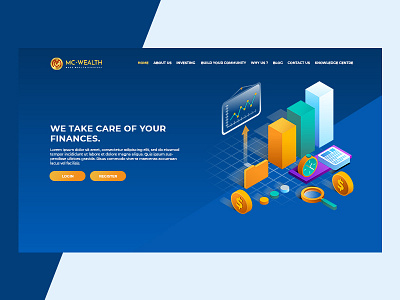 MC -WEALTH design typography ui web