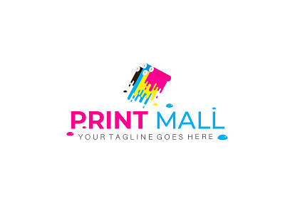 Print Mall branding logo vector