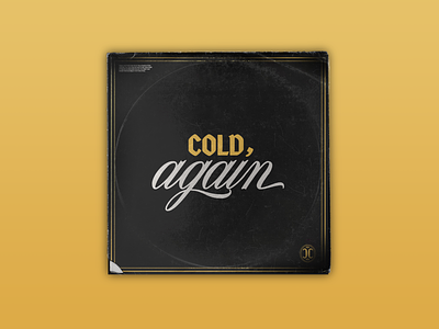 Cold, again – Spotify Playlist Cover album cover music playlist print prop design record cover typography