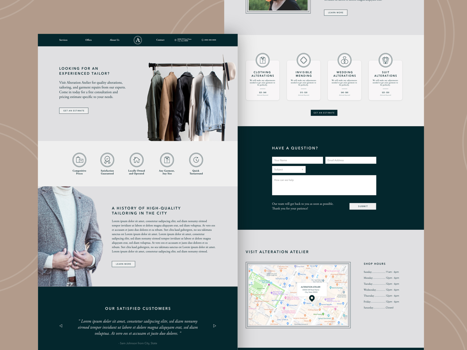 tailoring website