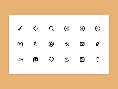 Simple Icons WIP asset flat icon iconography line minimal simple ui