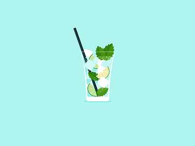 Mojito alcohol bubbles drink drunk ice icon a day mint mojito party rum sex