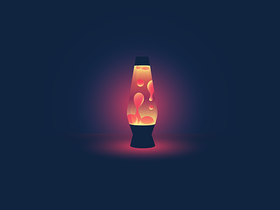 Lava Lamp dark design glow icon icon a day illustration lamp lava lava lamp light warm