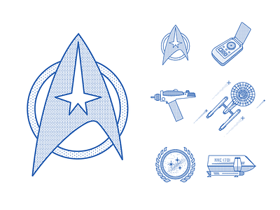 Star Trek Icon Pack borg enterprise federation galaxy picard space stars startrek trek tvshow universe voyager