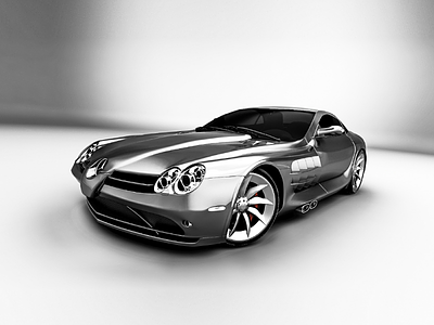 SLR monochrome 3d car design render rendid rendidcom toropynin visualization