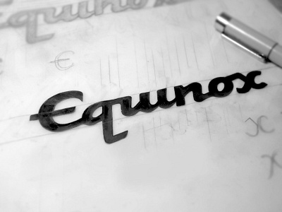 Equinox equinox hand writing lettering logo manekibook typography