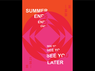 summer ends color colour graphicdesign poster poster design