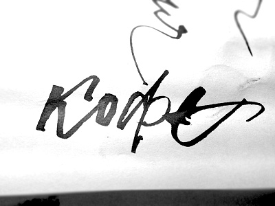 Coffee black calligraphy coffee free ink ruling pen