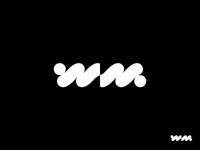 WM abbreviation branding letter logotype mark monogram sign typogaphy
