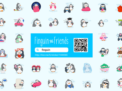 Cute Penguin Chat App Stickers
