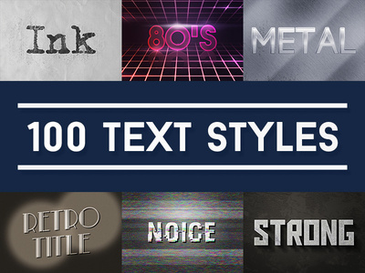 100 Text Effects for Photoshop