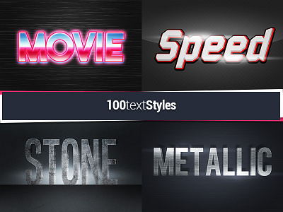 Smart Text Effects for Photoshop effect photoshop style text