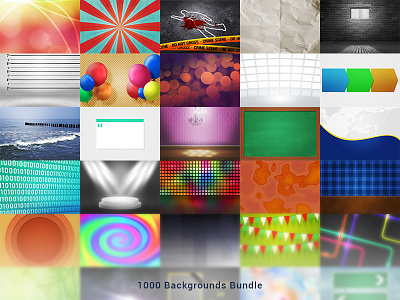 1000 Digital Backgrounds Pack