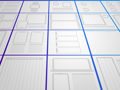 Sketching Sheets for Paper Wireframes