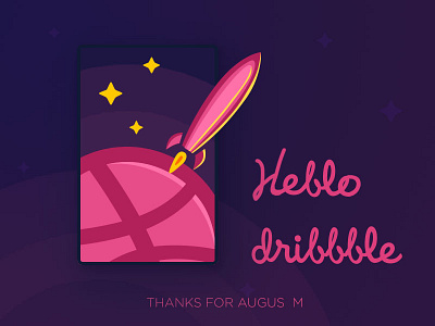 Hello dribbble post