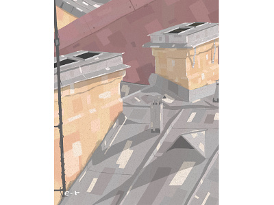 roofs architecture illustration city illustration digital illustration illustration roofs saint petersburg textures