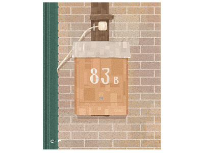 mail box city illustration digital illustration illustration mailbox saint petersburg textures