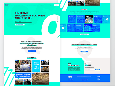 Isfo project bold colors design education website info informative modern web webdesign website youthful