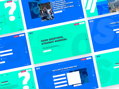 Isfo 03 blue bold colors bold design design green typo web webdesign website
