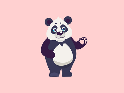 Panda logo illustration cute illustration logo logo design panda panda bear panda logo vector
