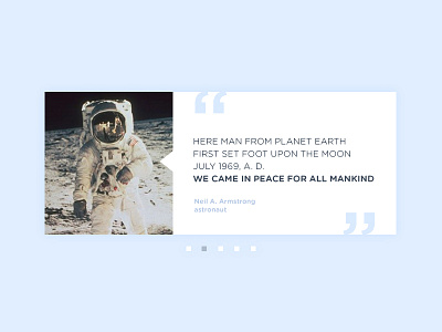 Testimonial astronaut challenge dailyui quote testimonial ui user comment ux web