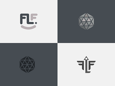 FLF logo design branding face logo flf hebrew letter logo logo logodesign star star of david