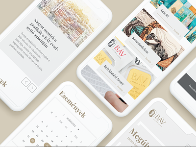 responsive design clean design gold golden mobile responsive ui web webdesign website