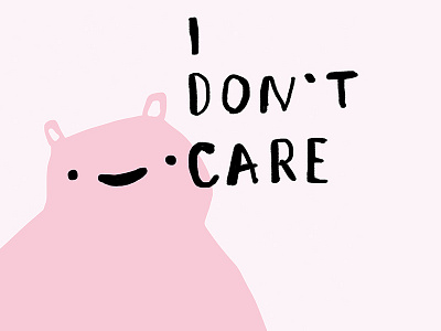 i dont care idontcare ignorant illustration