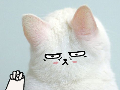 ⁀ ⁔⁀ art cat drawing illustration