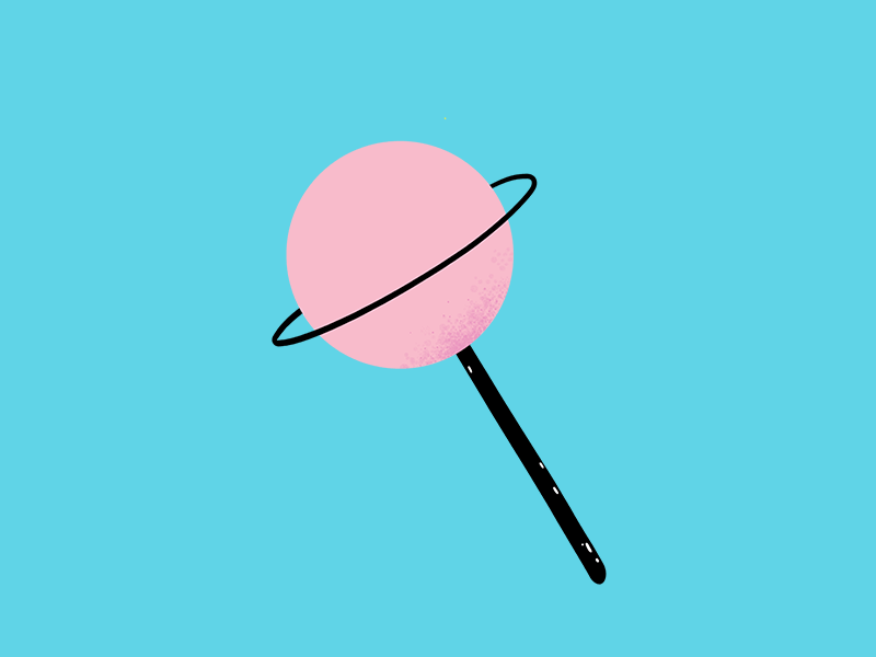 lollipop animation gif illustration lollipop planet